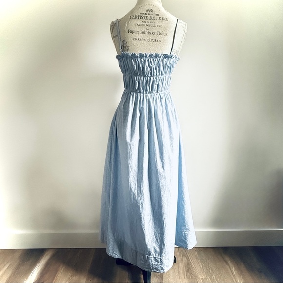 Forever 21 100% Cotton Light Blue spaghetti strap Dress - Picture 2 of 5